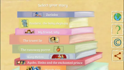Zrzuty ekranu Stories in five languages
