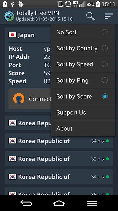 Totally Free VPN Screenshots