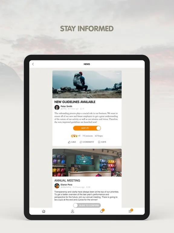 Ảnh chụp màn hình của Fenix Basecamp iPad 