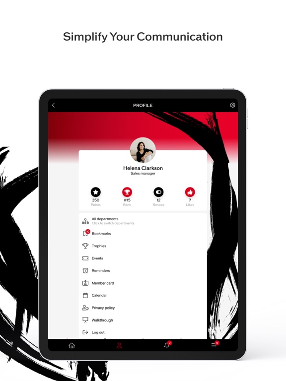 Tangkapan layar My Shiseido iPad 