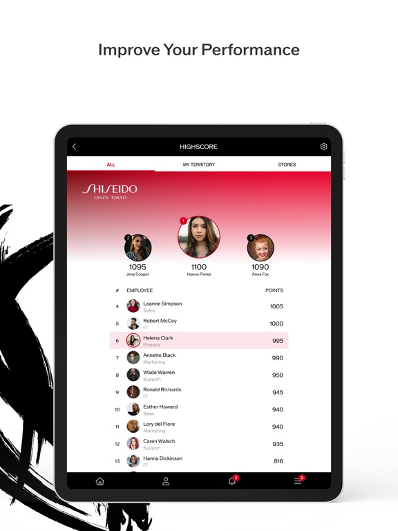 Tangkapan layar My Shiseido iPad 