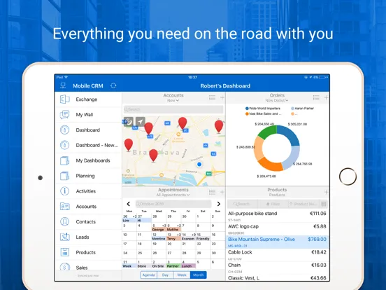 Resco Mobile CRM iPad  Screenshots