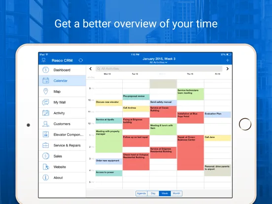 Resco Mobile CRM iPad  Screenshots