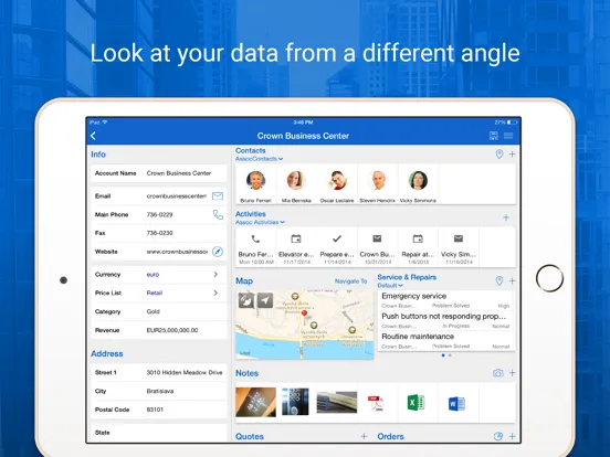 Resco Mobile CRM iPad  Screenshots