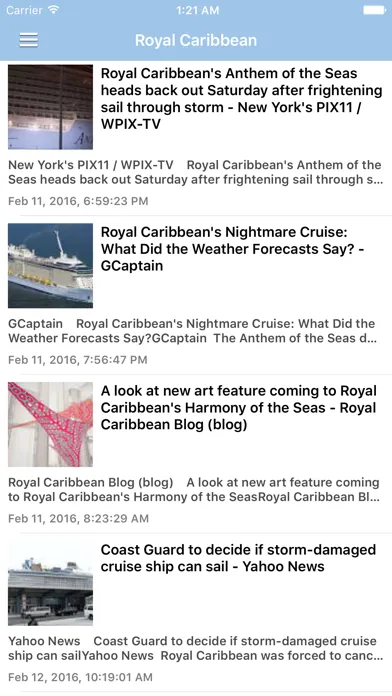 Cruise Ship & Port News Screenshots