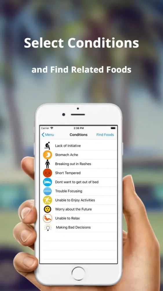 Capturas de tela do Food Medicine
