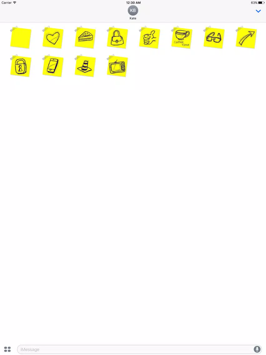 تصاویر Chat Stickies: Sticky notes for your messages iPad 