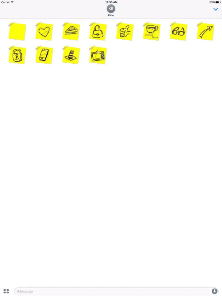 Chat Stickies: Sticky notes for your messages iPad  Ekran Görüntüleri