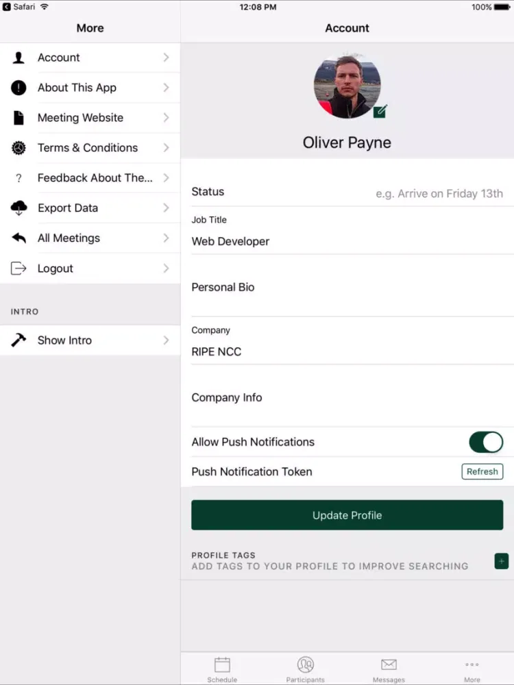 RIPE Networking App iPad  Ekran Görüntüleri
