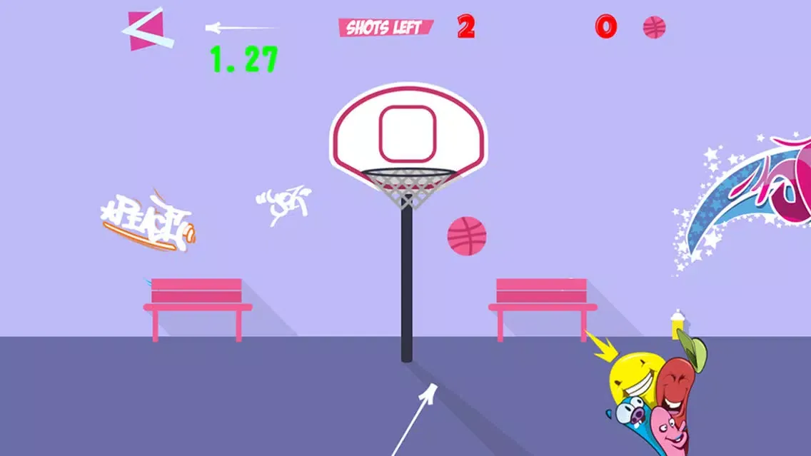 Capturas de tela do Basketball Flick - Dunk Slam Showdown