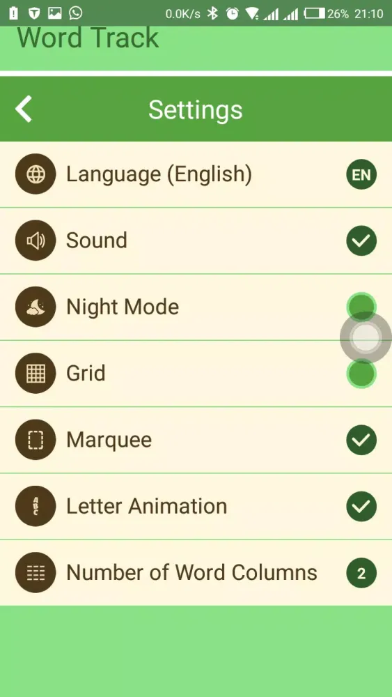 Word Track Ekran Görüntüleri