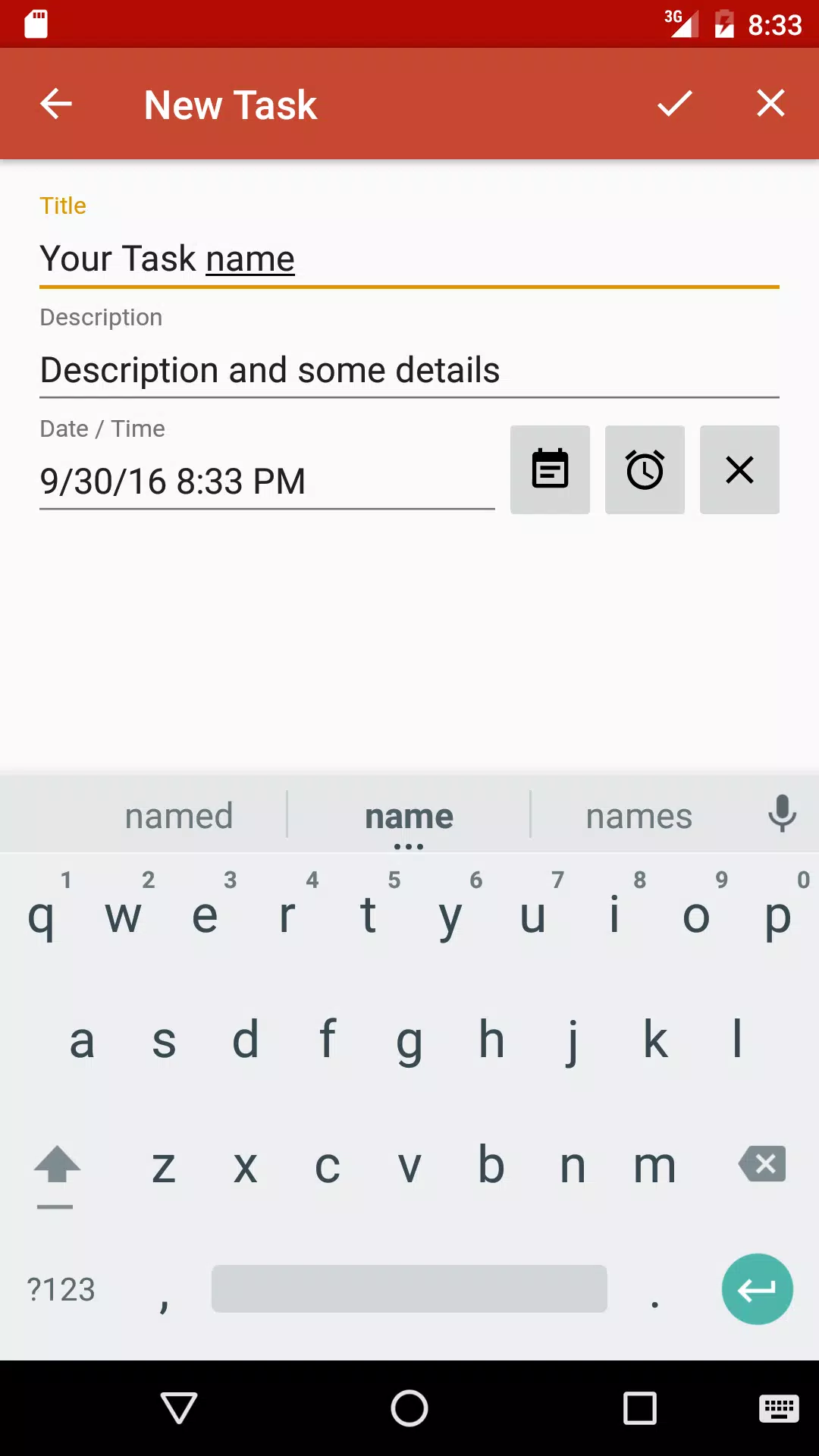 Fire Todo List Screenshots