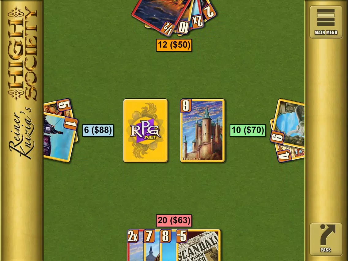 Reiner Knizia's High Society iPad 应用截图