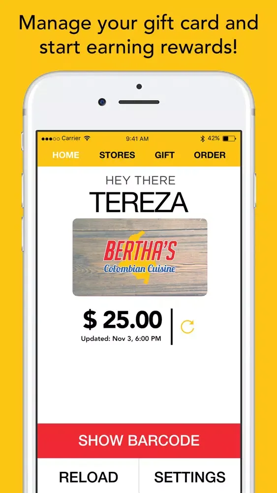 Tangkapan layar Bertha's Colombian Cuisine
