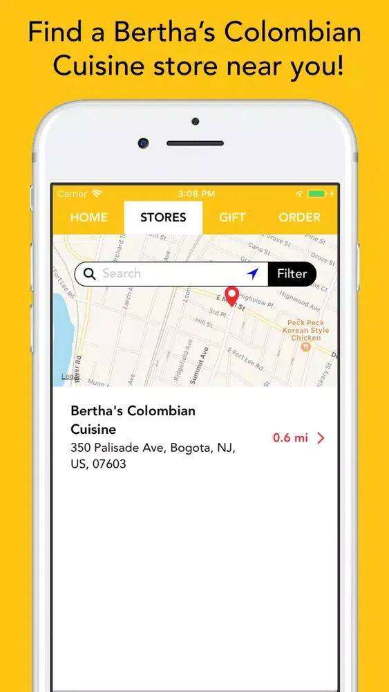 Tangkapan layar Bertha's Colombian Cuisine