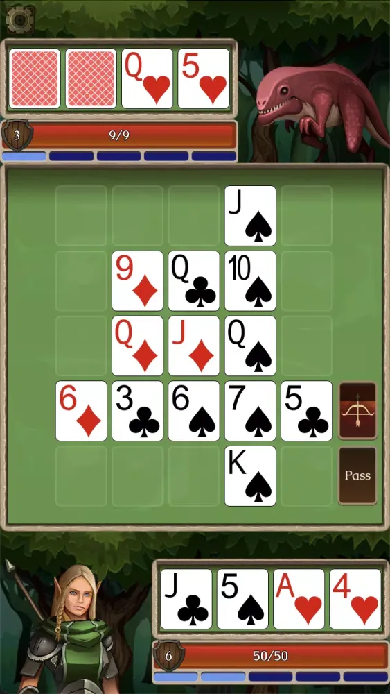 Capturas de tela do Poker and Sorcery