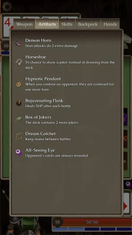 Capturas de tela do Poker and Sorcery