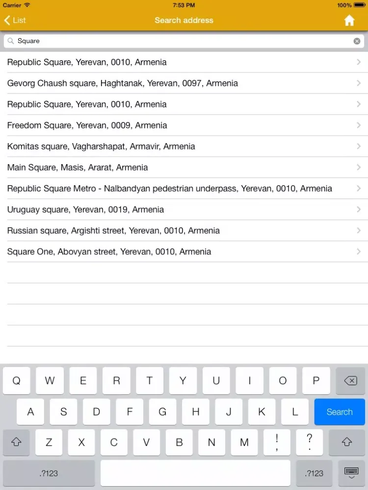 Capturas de pantalla de Yerevan Routes iPad 