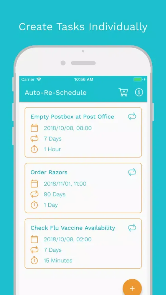 Capturas de tela do ARS - Auto-Re-Schedule