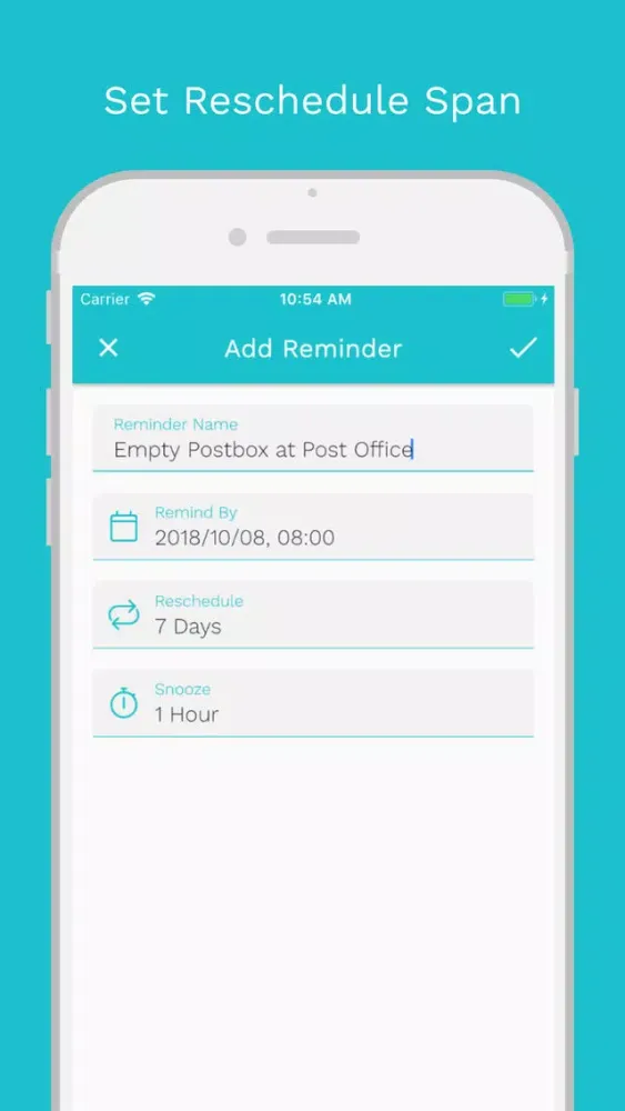 Capturas de tela do ARS - Auto-Re-Schedule