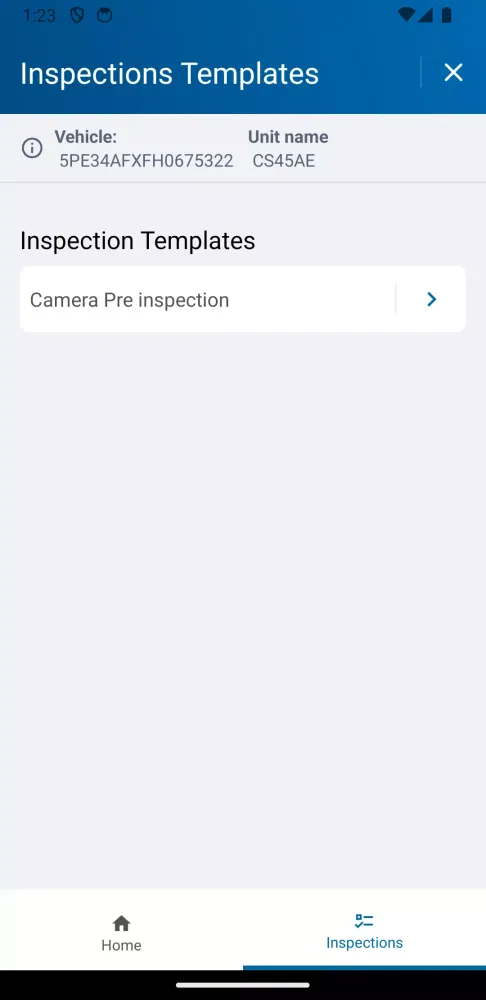 Zrzuty ekranu AMODS Inspections