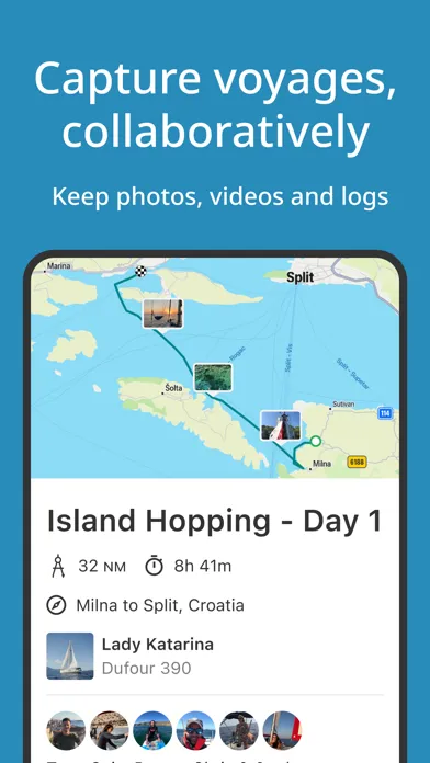 SailTies: Logbook GPS Tracking Screenshots