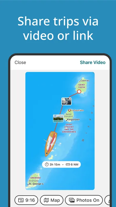 SailTies: Logbook GPS Tracking Screenshots