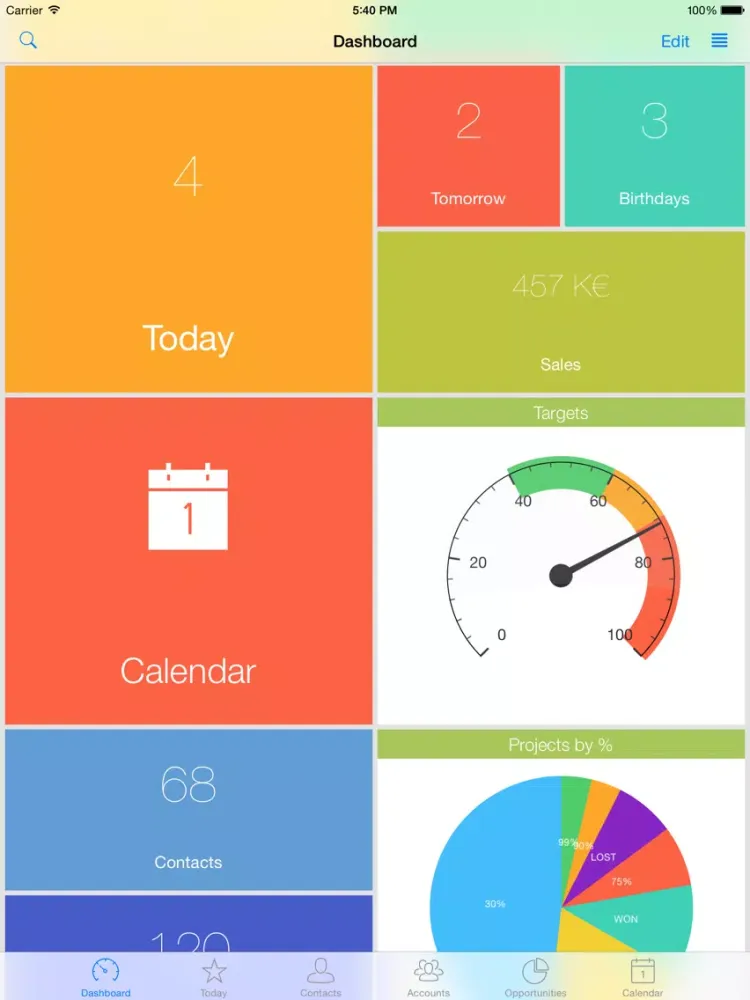 crm client iPad  Ekran Görüntüleri