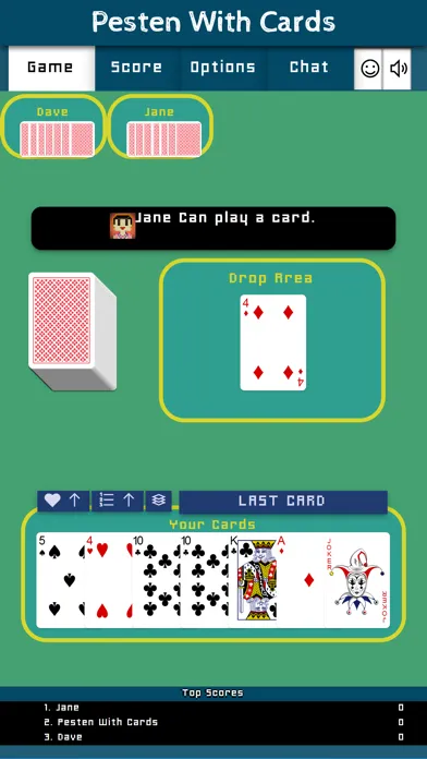 Captures d'écran de Pesten With Cards