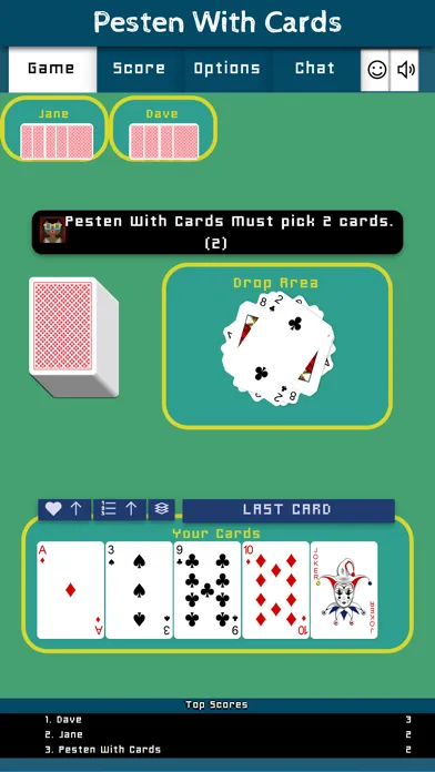 Captures d'écran de Pesten With Cards