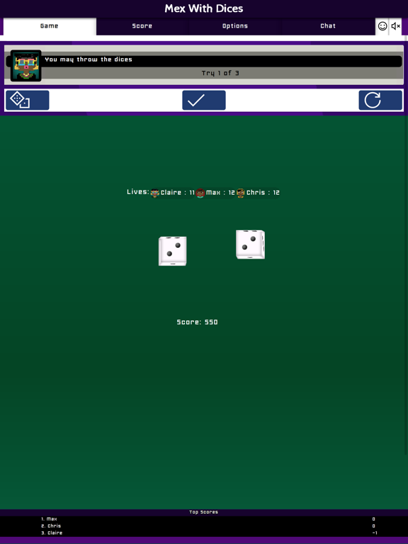Mex With Dices Same Room iPad 应用截图