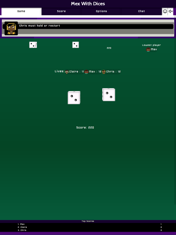 Mex With Dices Same Room iPad 应用截图