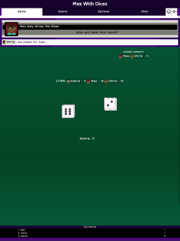 Mex With Dices Same Room iPad 应用截图