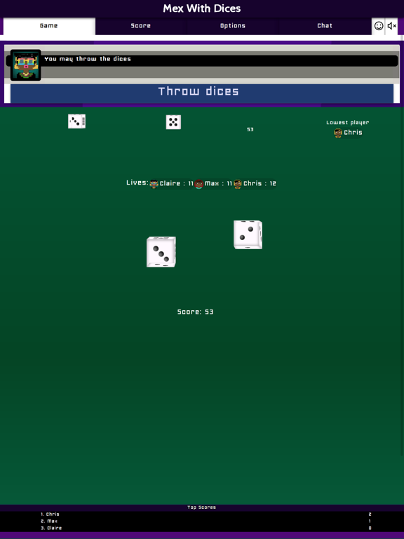 Mex With Dices Same Room iPad 应用截图