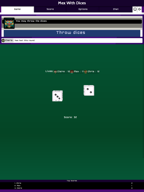 Mex With Dices Same Room iPad 应用截图