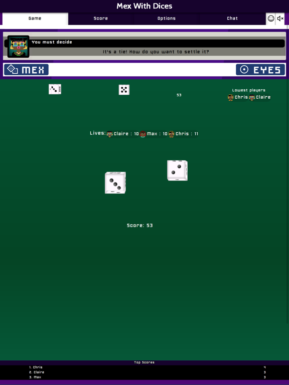 Mex With Dices Same Room iPad 应用截图