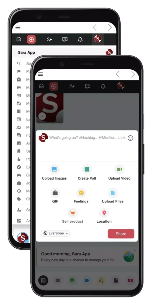 Captures d'écran de Sara App