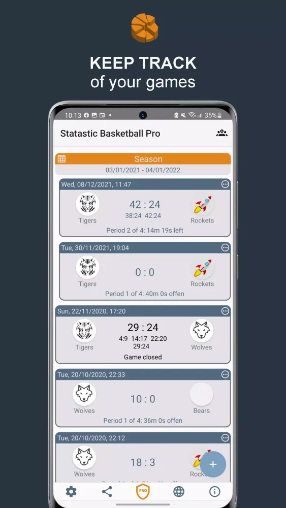 صور Statastic Basketball Tracker