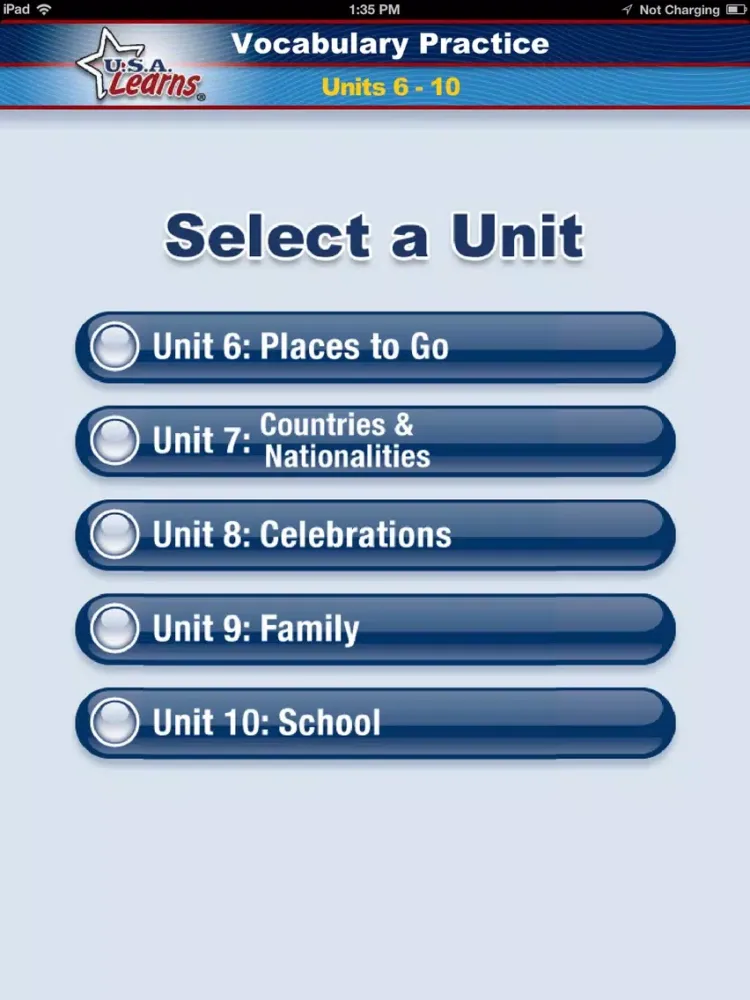 USA Learns English 2 iPad  Screenshots