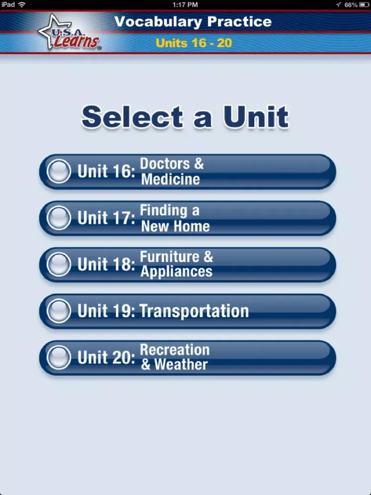 Zrzuty ekranu USA Learns English 4 iPad 