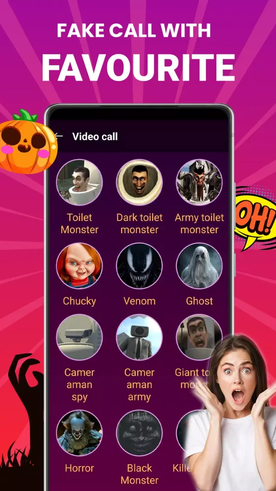 Monster Call: Prank Video Call Screenshots