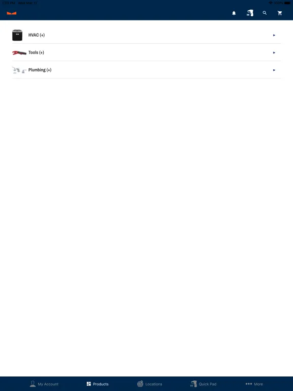 Captures d'écran de Gateway Supply iPad
