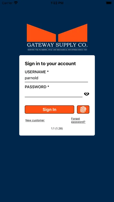 Captures d'écran de Gateway Supply