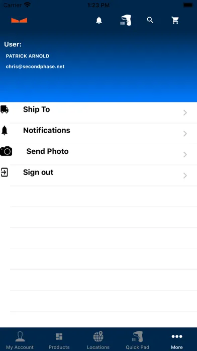 Captures d'écran de Gateway Supply