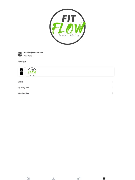 Capturas de tela do Fitflow Studio iPad 