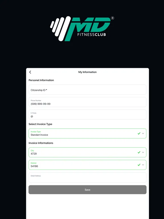 MD Fitness Club iPad  Screenshots