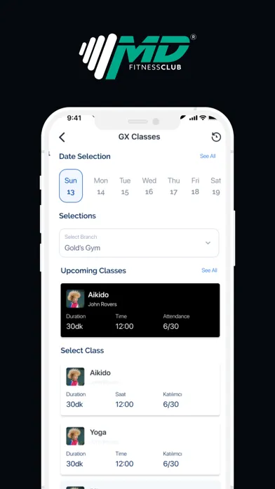 MD Fitness Club Screenshots