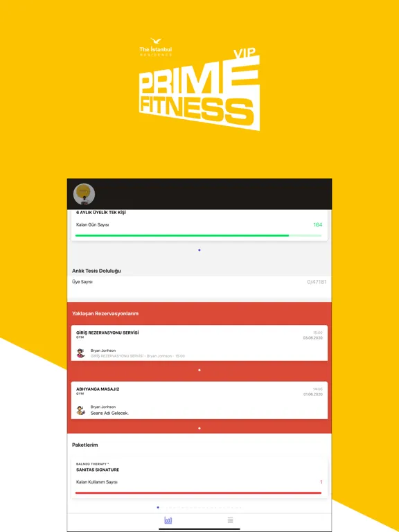 Prime Fitness Vip iPad  Ekran Görüntüleri