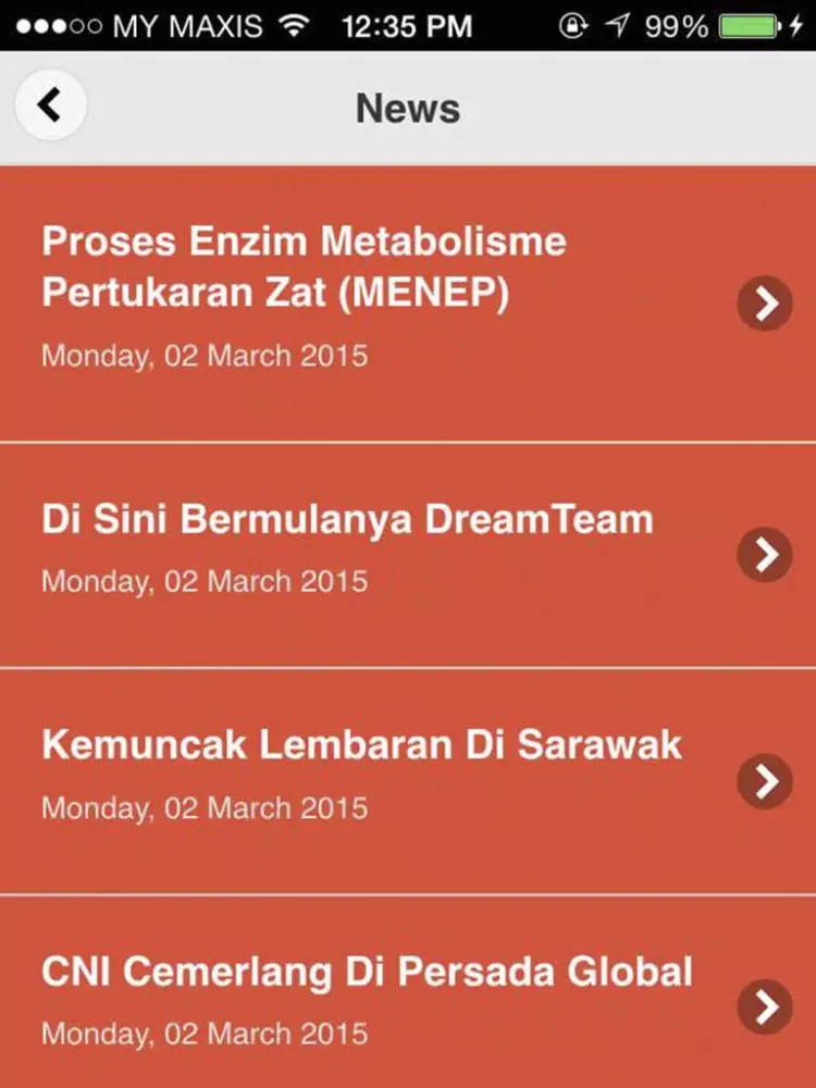 Tangkapan layar CNI.my Catalog iPad 
