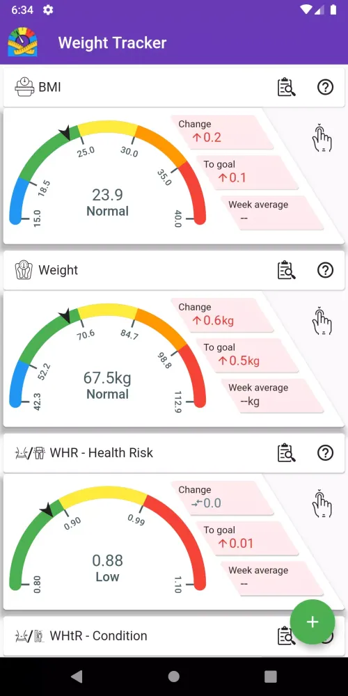 Capturas de pantalla de BMI Calculator Weight Loss App